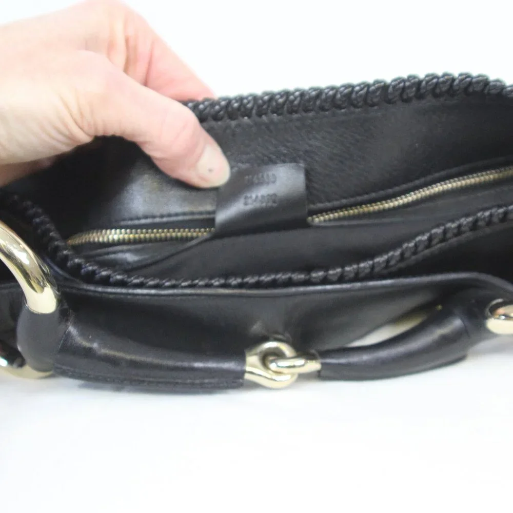 Gucci Pelham Large Leather Hobo Bag Black/Gold Hardware - Picture 10 of 13